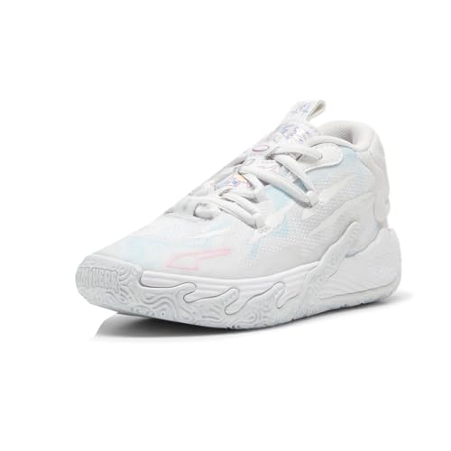 PUMA Kids Girls Mb.03 Iridescent Basketball Sneakers Shoes - White - Size 11.5 M2