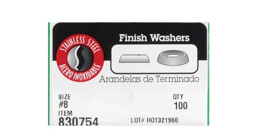 Hillman No. 8 Finish Washer Stainless Steel 100/Box