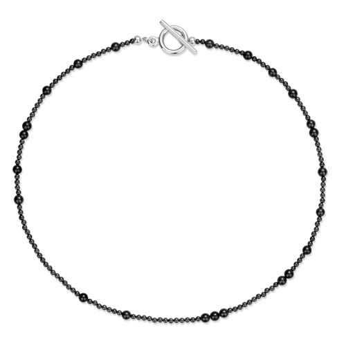 Collier pierre naturelle femme en cornaline et onyx noir pour un style elegant
