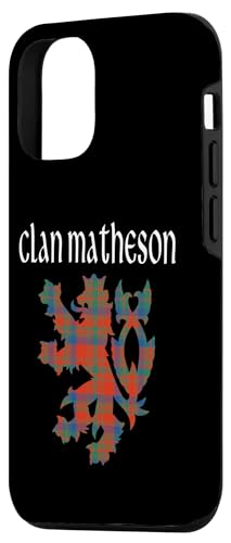 Image of iPhone 12 /12 Pro Clan Matheson Tartan Scottish Family Name Scotland Pride Case