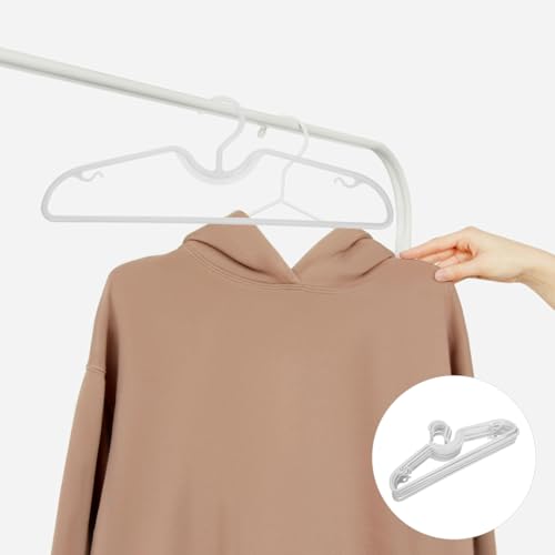 CLISPEED 10 StüCk KleiderbüGel Mit Kurzem Hals rutschfest Kunststoff DüNn Platzsparend FüR Hemden T-Shirts Jacken Schrankorganisation