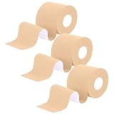 MOTIBACK Kinesiotapes 3 Rollen, Kinesiologie Tape (5m×5cm), Physio Tape für Schulter, Rücken, Knie, Muskel, Ellenbogen und Nacken, Tape Sport, Hautfreundlich, Elastisch & Wasserfest (Hautfarbe)