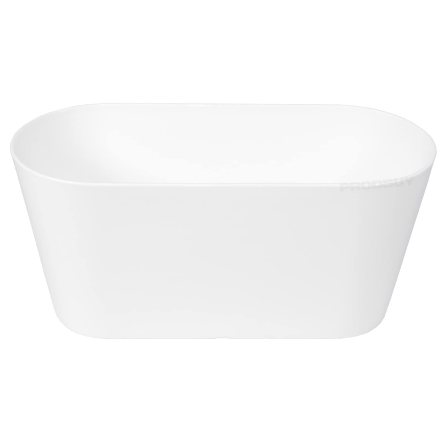 ProdBuy Limited 2 x WHITE Oval 30cm Plastic Plant Pot Cover Troughs