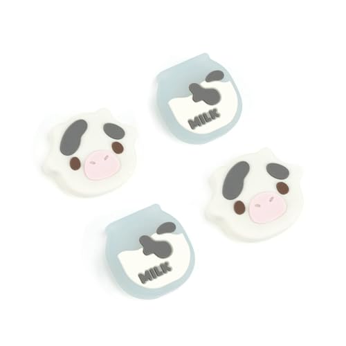 GeekShare Cute Silicone Joy Con Thumb Grip Caps, Joystick Cover Compatible with Switch/OLED/Switch Lite,4PCS – Dairy Cow