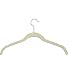 Home-it 50 Pack Shirt and dress Clothes Hangers Ivory Velvet Hangers Clothes Hanger Ultra Thin No Slip neck (hook) swivel
