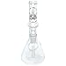 Produktbild GHODT Bong aus Glas 20cm 22mm Durchmesser - 14.5 Chillum - Glasbong leicht abgewinkelte Form - inklusive Sieb