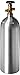 Zebra DNA Luxfer L6X Aluminum CO2 Tanks with CGA320 on/off Valve (Natural, 5 LB)