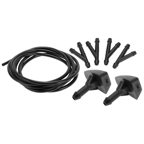 TUCKBOLD Boquilla Lavado De Parabrisas Para Volvo V50 2006-2010 Duradera No.30655605 | De Pulverización De Parabrisas Delanteras Limpiaparabrisas Chorro De Plástico Negro 1 Juego