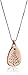 Sterling Silver with Rose Gold Flashed "Peace on Earth Will Come to Stay, When We Live Christmas Every Day" Christmas Tree Pendant Necklace, 18"