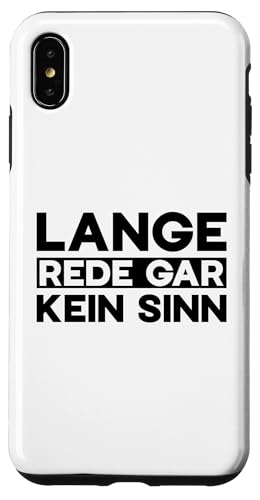 Lange Rede Gar Kein Sinn �h�C�c�� �ʔ��� ���� �X�}�z�P�[�X iPhone XS Max �p