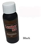 Leather Refinish an Aid to Color Restorer 1 Ounce Tester or Small Repair Bottle (Black) (Leather Repair) (Vinyl Repair)