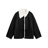 VIDI Loose Casual All In O Lambskin Cotton Padded Jacket for Men Women in Winter