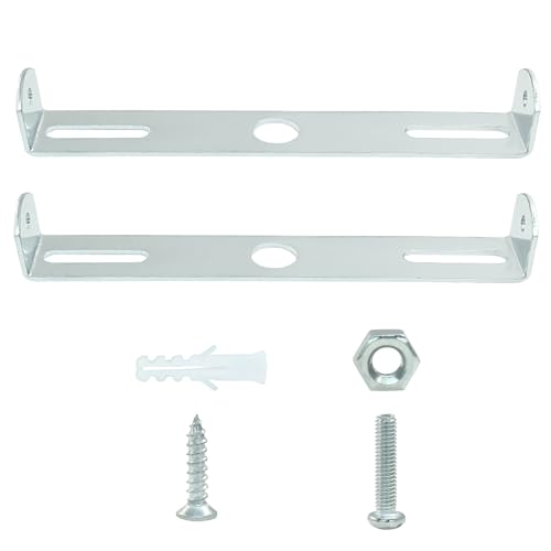Waziaqoc 4 PCS 4.7 Inch Light Fixture Mounting Bracket, Ceiling Light Plate Wall Mounting Bracket Square Kit for Chandelier Pendant Crossbar Lighting with Screws