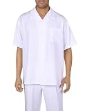 Milano Moda Casual Solid Walking Suit 2954-White-XX-Large-42