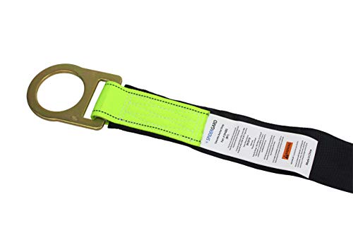 Image of SPA203 Fall Protection 8-Foot Loop and D-Ring End Concrete Anchor Strap with Protective Sheathing, OSHA /ANSI Compliant