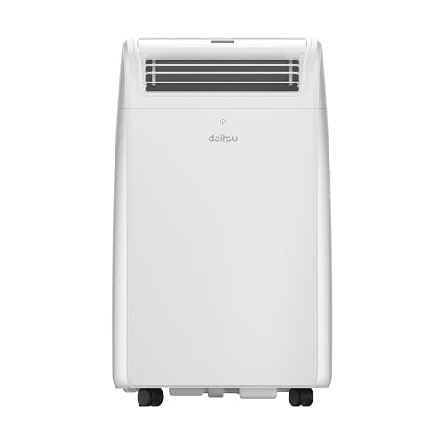 Daitsu Aire acondicionado portátil 4 en 1: Frío y Calor, Deshumidificador, Ventilador | Hasta 22 m² | Clase A | Mando | Compacto y Silencioso | Modelo Aeris Dual APD-09FCXB