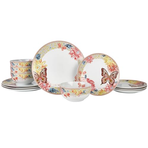 Dolly Parton Jeweled Mosaic Butterfly Dinnerware Set