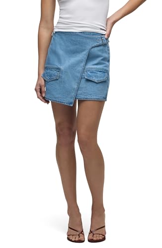 HUDSON Women's Curved Hem Mini Skirt