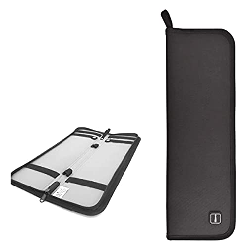 Iristide Travel Tie Case, Portable Waterproof Necktie Cufflinks Storage Box Tie Holder Stored up to 4-5 Ties - Black