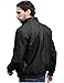 WenVen Men's Stand Collar Fleece Lined Bomber Faux Leather Jacket Warm Winter Coat