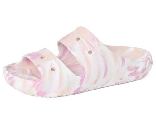 Crocs Unisex Adult Sandal,Classic Marbled Sandal v2,Quartz/Multi,6 UK Men/ 7 UK Women - Image 6