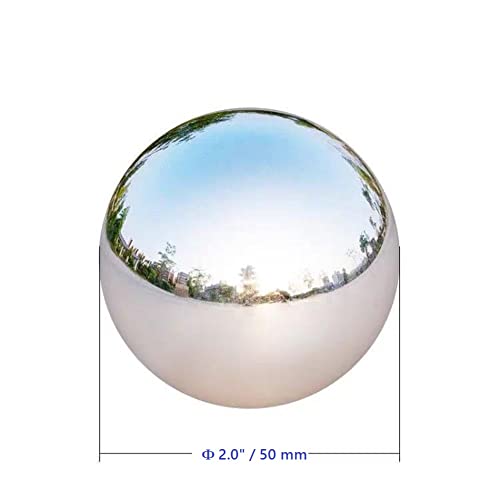 Kunwu Sus304 Stainless Steel Dog Food Slow Feeders Ball - 2" Stops Gulping, Bloat, Indigestion, And Rapid Eating, Fun, Healthy, Stress Free, Prevents Obesity Improves Digestion (Small) #TOP1