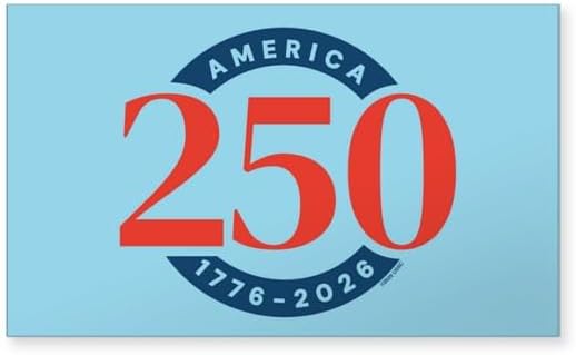 CafePress America250: 1776 2026 Rectangle Bumper Sticker Car Decal