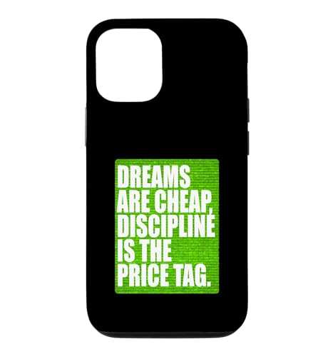 Green Color Discipline Is The Price Tag �O���[���O���t�B�b�N �X�}�z�P�[�X iPhone 12/12 Pro �p