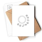 Dimensions : 14,6 x 9,8 cm Planetary Line Cartes postales vierges Motif système solaire