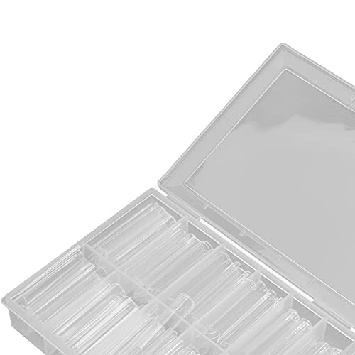 240 Peças de Pontas de Unhas Artificiais Extra Longas - Unhas Falsas Transparentes para Casa, Faça v