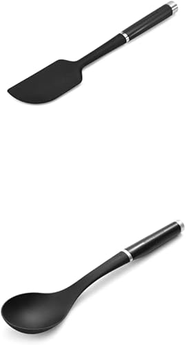 KitchenAid KO031OHOBA - Espátula raspadora gourmet talla única negro mate y cuchara clásica KitchenAid para untar talla única color negro 2