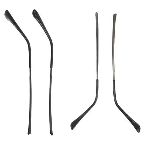 Repara tus gafas rotas con este kit de 2 pares de patillas metálicas finas en negro y gris