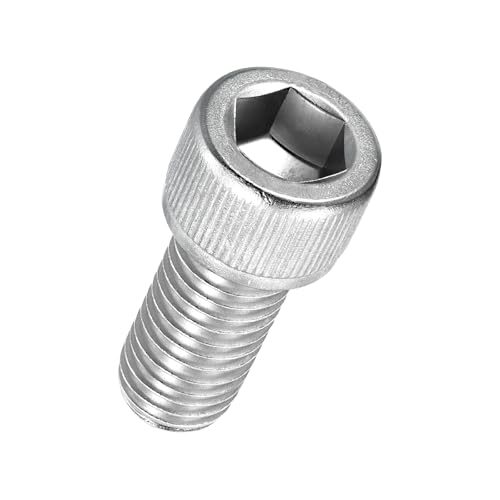 Kozelo Socket Head Cap Screws - [M12-1.75 x 25mm] 316 Stainless Steel Allen Socket Drive for Electrical Motor 3D Printing Fan Engine Replacement Use, Silver