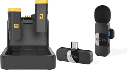 Sevenoak Wireless Lavalier Microphone - Noise Cancelling Lapel Mic With 328ft Range For Camera & Streaming