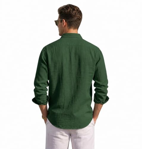 Image of NexaFlair Man's Casual | Formal | Linen| Cotton | Regular Wear Collared | Fit Shirt for Men