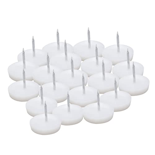 PRETYZOOM Sofa Nails Tacks 50pcs White Furniture Nail Pads Increase Sofa Height Iron Plastic Material