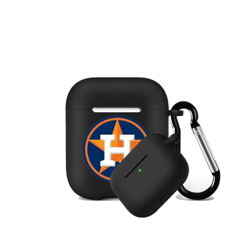 for Astros Silicone Protective case Compatible with airpods 1st/2nd Generation Charging case Cover Keychain
