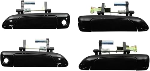 Poignées de porte Civic 2001-2005 noir lot de 4 pour remplacement origine