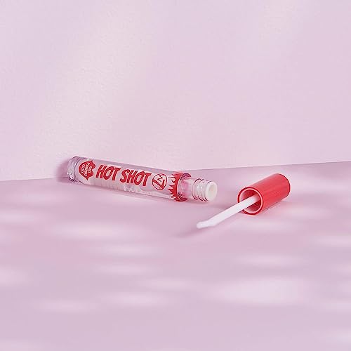 W7 Hot Shot Plumping Gloss - Enhancing Plump Effect For Fuller Lips - Clear, Natural, High Shine Finish #TOP2