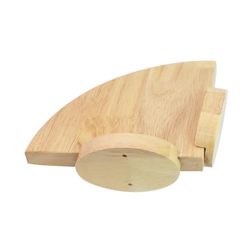 Oedema Solid Wood Corner Shelf Wall Mount Floating Corner Shelf 7.05\"×9.84\" Corner Wall Shelf for 90 Degree Wall, Display, Storage Photo Speaker Condiments in Bedroom, Kitchen, Living Room - Thumbnail 4
