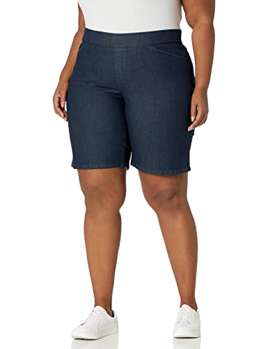 Chic Classic Collection Women's Plus-Size Relaxed Fit Flat Bermuda Short