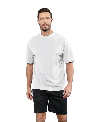Men's Casual Oversized Tshirts Workout Short Sleeve T-Shirt Dry Fit Lightweight Crewneck Tee Tops4