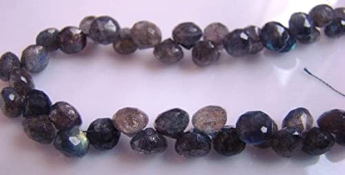 Labradorite onion shape briolettes 6-9 mm de qualité supérieure LKBEADS