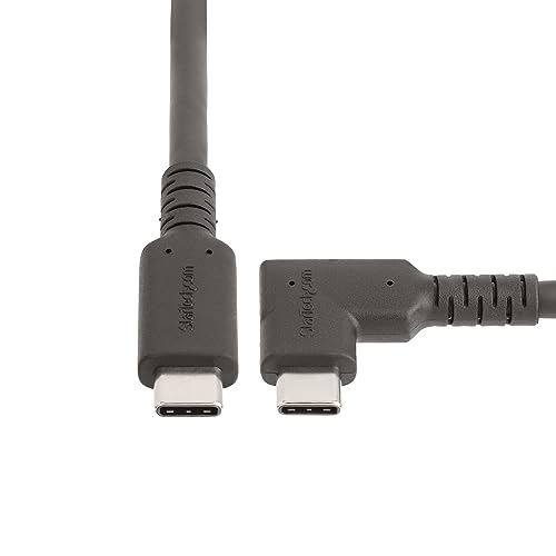 StarTech.com 1.6ft (50cm) Rugged Right Angle USB-C Cable, USB 3.2 Gen 2 (10 Gbps), USB C to C Data transfer Cable - Image 4