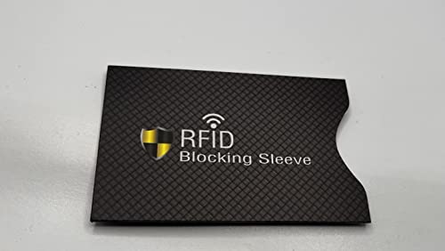 CARBONO BRASIL - 5 Envelopes Rfid Bloqueador Cartão De Crédito Contactless PRETA CARBONO BRASIL