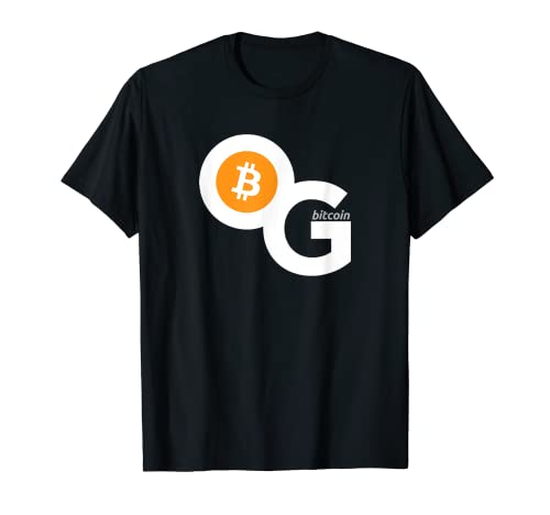 Bitcoin OG - mejor camiseta orginal criptomoneda hacker BTC logo Camiseta