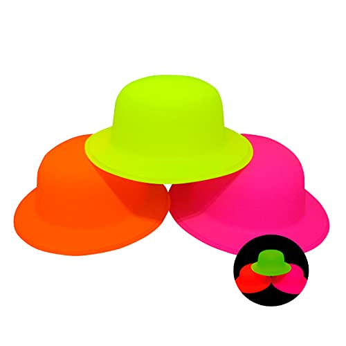 Chapéu Coquinho Neon Para Festas - Kit 12 Unidades