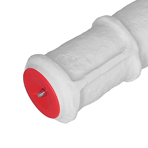 Ziegelprägewalze für Wanddekoration Betonstrukturwalze mit Griff Nachahmung Ziegelmuster Prägezylinder Malerwalze für Wanddekorative Haushaltsgummi-Farbwalze