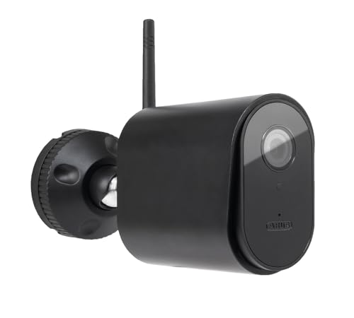ABUS WLAN Außen-Kamera PPIC44520 - Überwachungskamera mit App, Bewegungserkennung, Objektunterscheidung, Push-Benachrichtigung, Nachtsicht, 8-GB-Speicherkarte, 1080p/Full HD, Masking, Schwarz