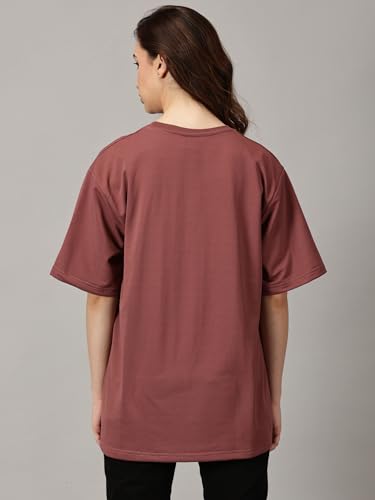 Image of RodZen Women's Cotton Loose Fit Oversized Printed T-Shirt